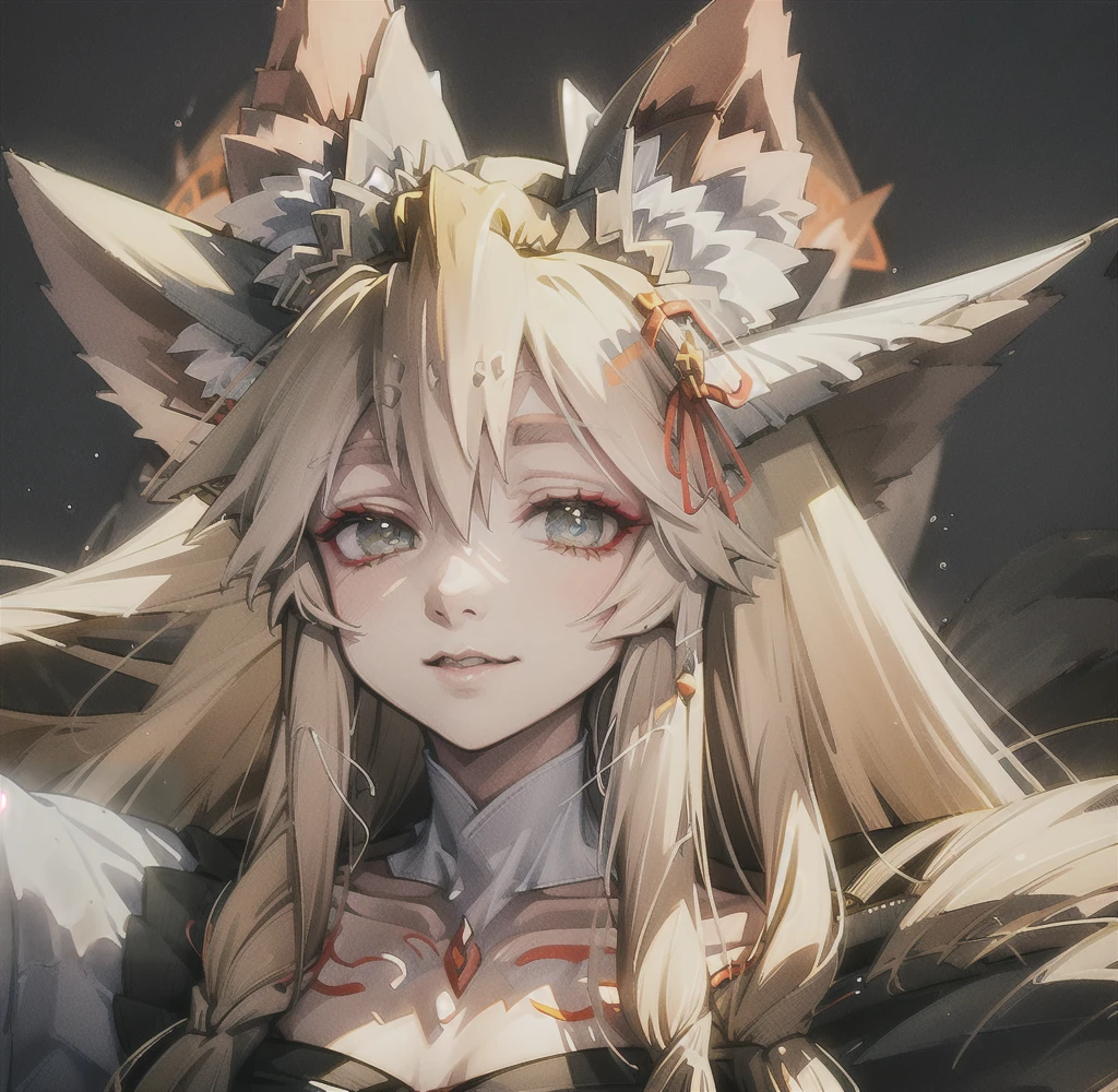 Highest quality, masterpiece, Ultra-high resolution, (Realistic:1.2), One girl, (Detailed face:1.2), (Detailed eyes:1.2), (Detailed Hair:1.2), (Detailed clothing:1.2), 4K, Fox ears,Miko costume