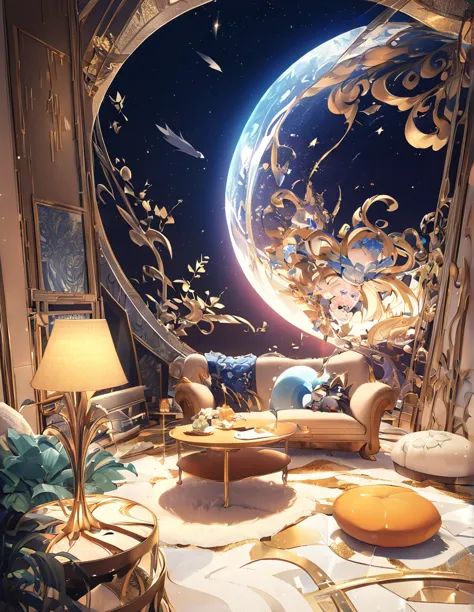 water attribute charlotte profile, "create impressive and imaginative futuristic biomgoldphic scenes. your living room needs gol...