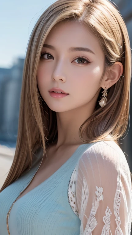 masterpiece, 最high quality, Ultra-high resolution, (Realistic:1.4), Beautiful face in every detail, high qualityの衣類, Amazing European Women, very cute, Portraiture, 肌が柔らかくてPerfect Face、Perfect Face, Shoot your hair, 8k resolution,Super Realistic,Very detailed,high quality, Broad perspective