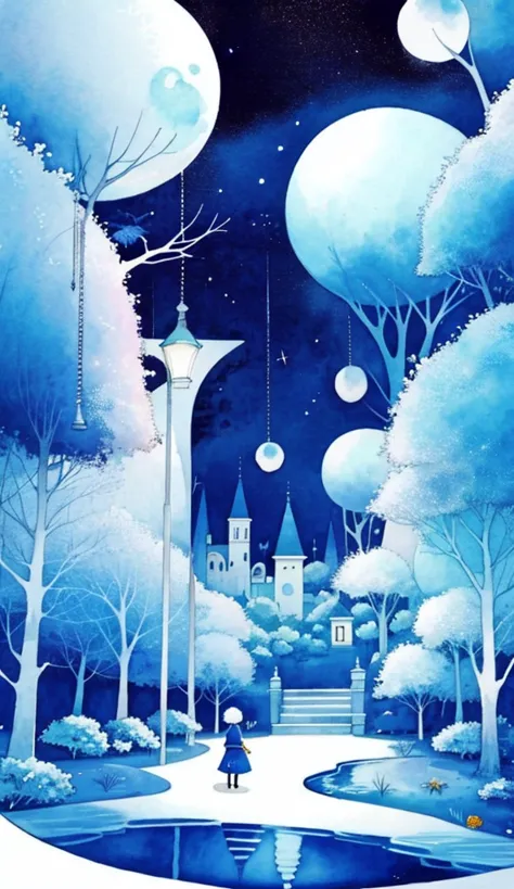 アベック
cidade branca, lua, tree, neve, noite, lua cheia, scenecy, pintura (medium), heaven, ao ar livre, aquarela (medium), tradit...