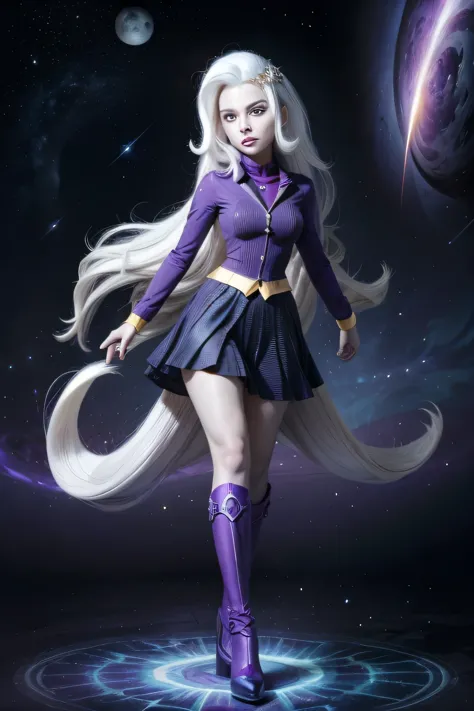 transcended great and powerful supreme cosmic powers of the great and powerful trixie lulamoon, waithe hair, eyes purple, white ...