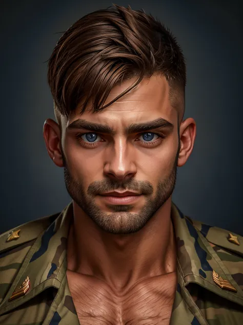 naughty man, militar, eyes browns, navy.