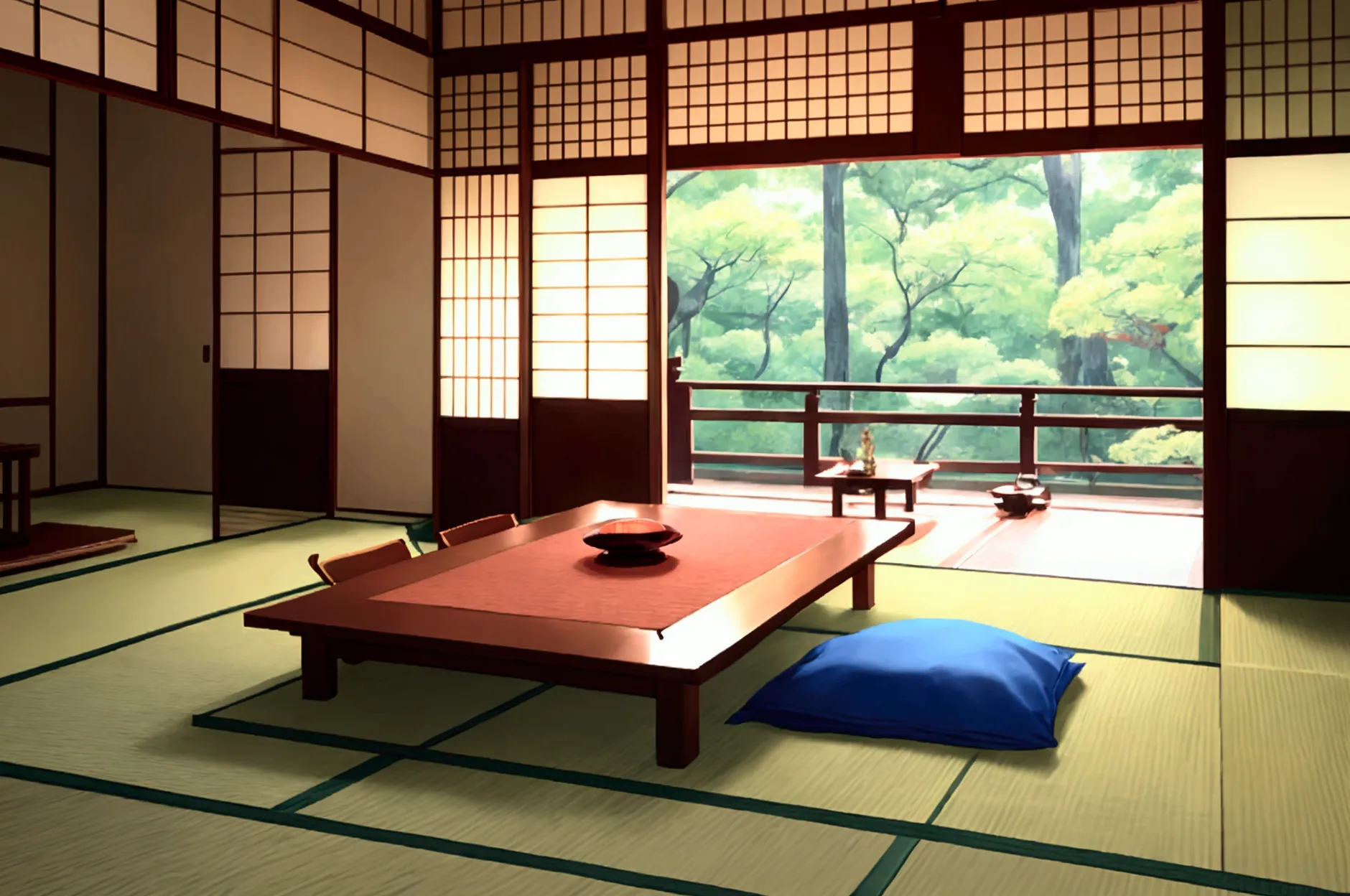 ultra-detailed, japanese-style room,