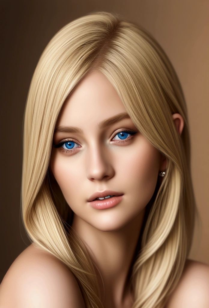 Blonde girl, photography, photorealistic