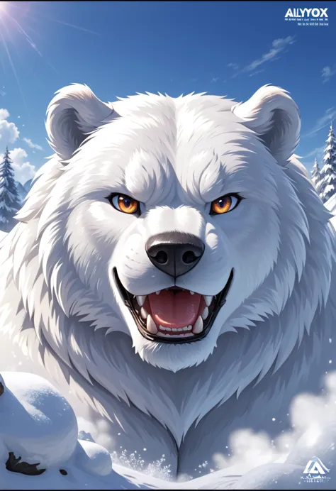 anthropomorphic polar bear knight official art – an award-winning digital masterpiece in 4k ultra hd, extreme detail and intrica...