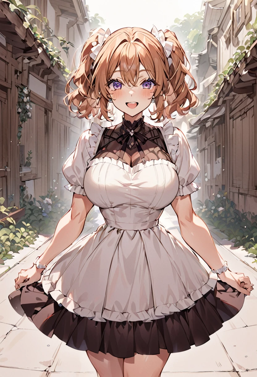 Happy anime woman  dress