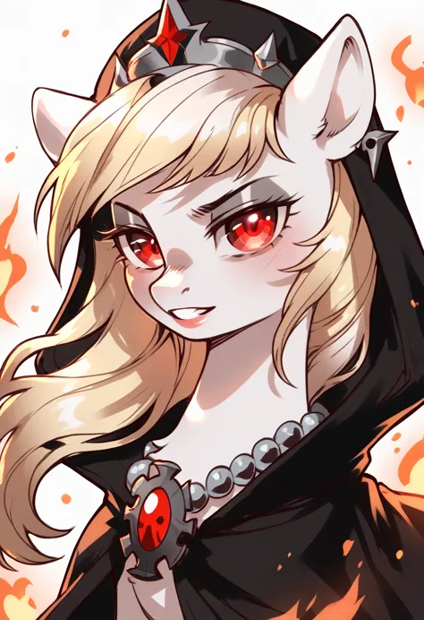 score_9, score_8_up, score_7_up, score_6_up, score_5_up, score_4_up, lucifer morningstar, mlp, black fur, firey hair, red eyes, ...