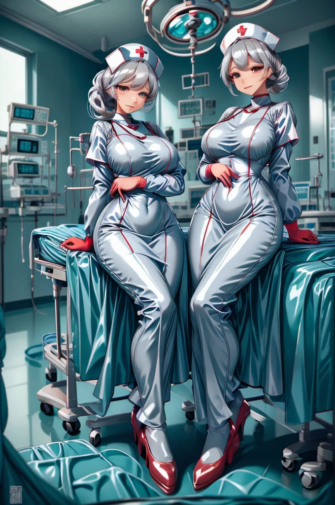 nurse uniform,hospital, latex nurse suit,nurses,busty,elbow gloves,labcoat,grey hair woman,red eyes , gigantic ,medical instruments,asian nurse,two nurses,speculum,examination room,oversize ,big ass ,strap on, lay on table ,legs spreaded,giving birth,gyno chair , dentist,Milf,latex,black uniform,oversize breasts