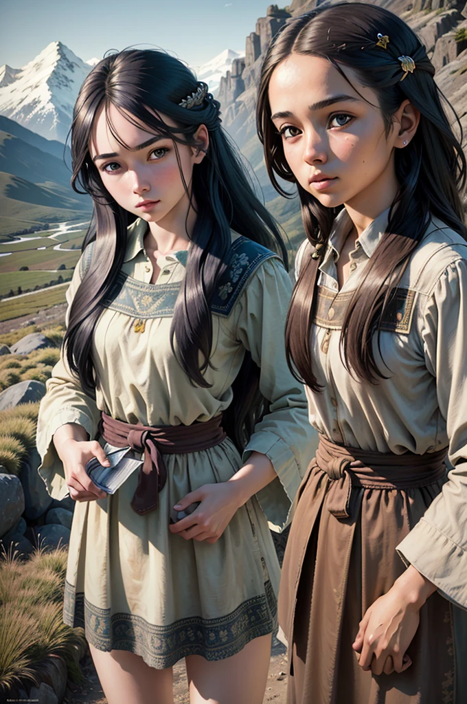 (masterpiece, best quality:1.3) 
RDRAbigail, 1girl, solo, long hair, realistic, full shot , mountain trail, midday, clear and crisp light illuminating the landscape magazine, press, photo, steve mccurry, insanely detailed and intricate