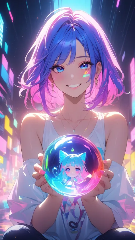 masterpiece,bestquality,superwideangle,fingeraudience,1girl,pinkandbluehair,hand,cuteanimeface,tears,masterpiece,transparentcolo...