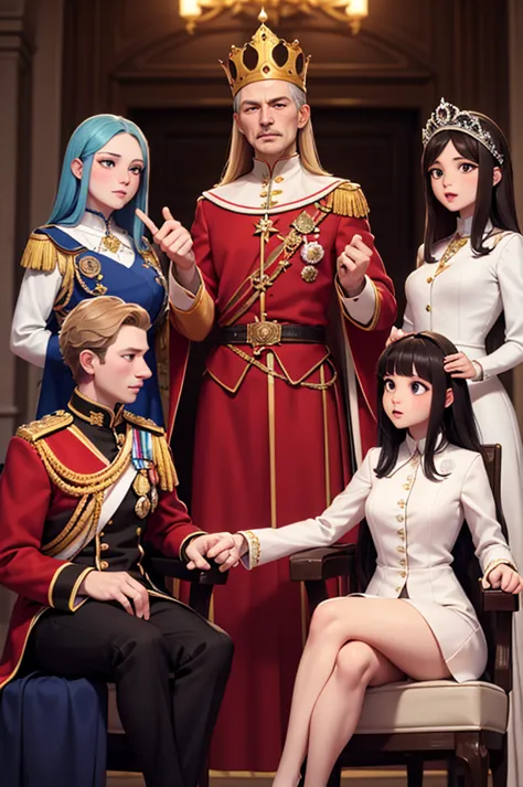 a meeting of the high royal female court ranking a mans penis