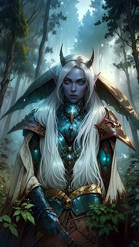 masterpiece, best quality, cg, wallpaper, hdr, high quality, high-definition, extremely detailed, drow, colored skin, dark elf, ...