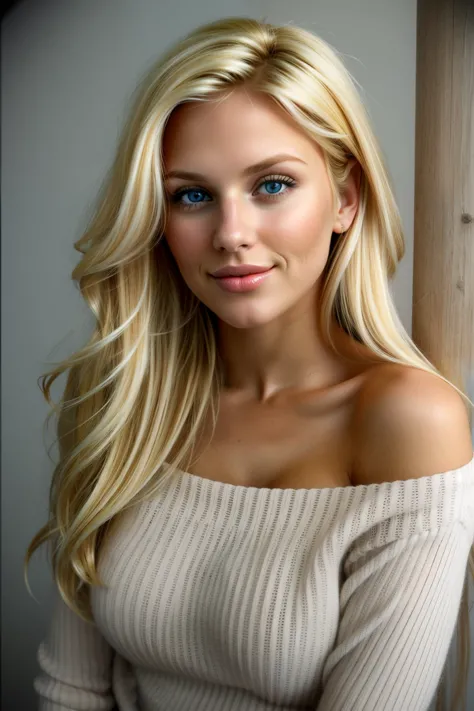 pretty blonde woman