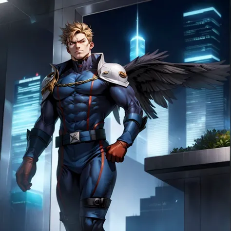 homelandercomicacc, male superhero, male, 1 male, anime male, a man with black hair, stands tall and imposing, superhero outfit,...