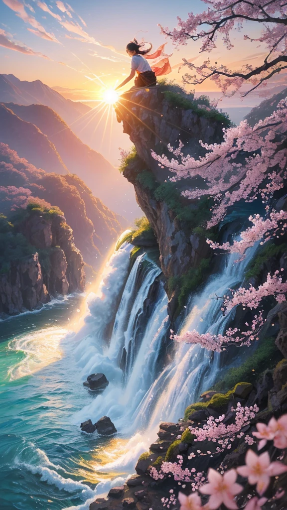 A dynamic depiction of a powerful carp climbing a waterfall。In the background, plum blossoms in full bloom and the morning sun shining、Demonstrate strong will and desire to pass the exam。A powerful brushstroke depicts ripe rice ears.。In the background is a calm sea and a sunrise.、It represents the joy and hope that one&#39;s efforts will be rewarded.。Sugawara no Michizane, the god of learning、A portrait of a smiling girl at a shrine where prayer plaques for success in school exams have been dedicated。The Seven Lucky Gods are depicted around the statue to bring good fortune.、Support your desire to pass。