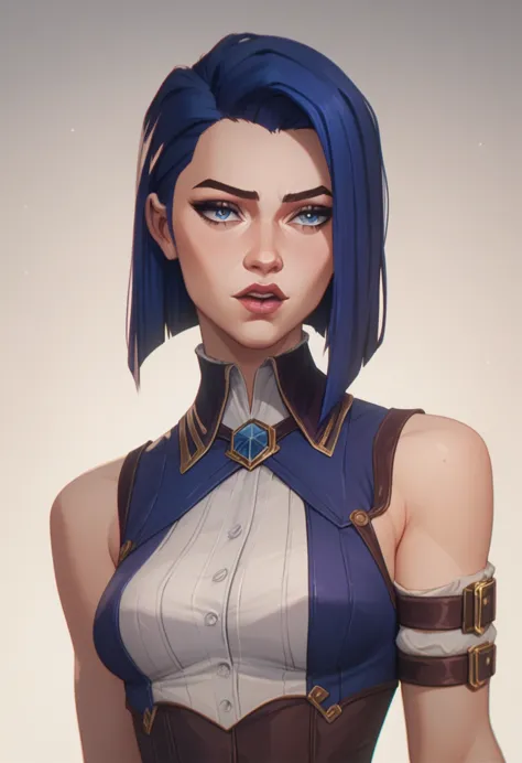 (masterpiece) (best quality) (detailed caitlyn face) (8k) (cinematic) (sharp focus), caitlyn kiramann, arcane style, arcane lora...