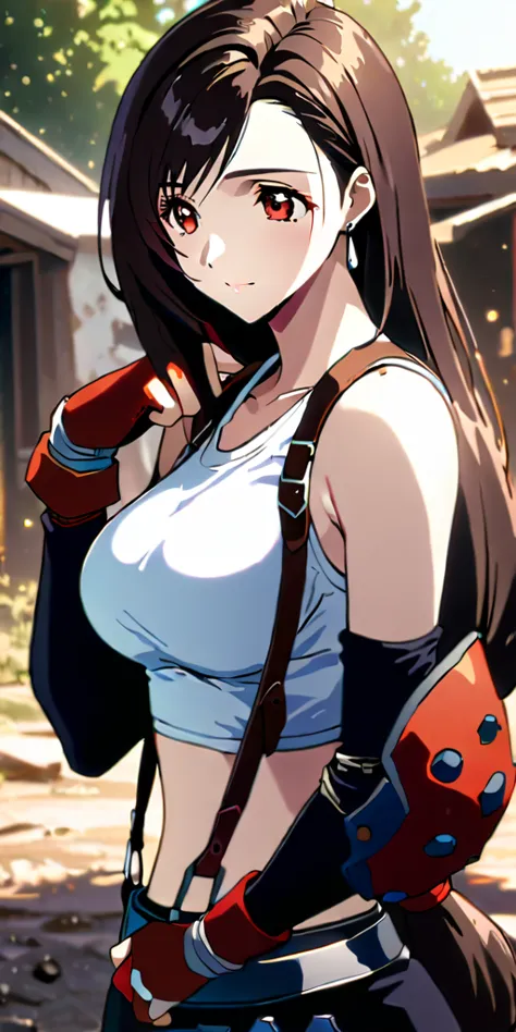 (((((tifa lockhart,final fantasy 7:1.5))))),((highest quality、masterpiece、anime style、best quality、high resolution、8k、detailed、u...