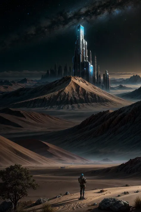 no humans, landscape, oil on matte canvas, sharp details, the expanse scifi spacescape ceres colony, intricate, highly detailed,...