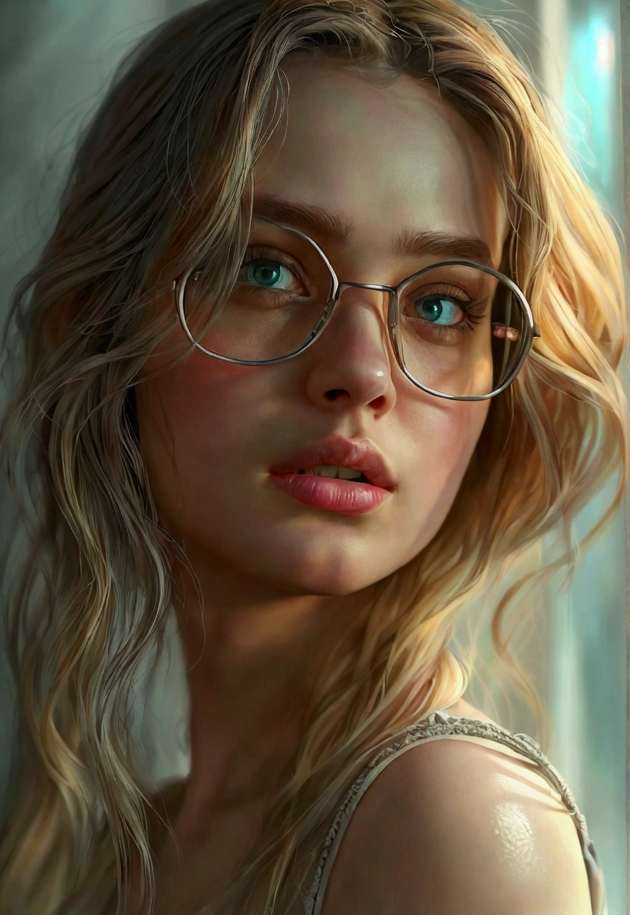 hyperrealistic art {1 girl influencer ig} . extremely high-resolution details, photographic, realism pushed to extreme, fine texture, incredibly lifelike, Experimental, in the style of Christopher Nolan, Dramatic, Fresh, --c 51