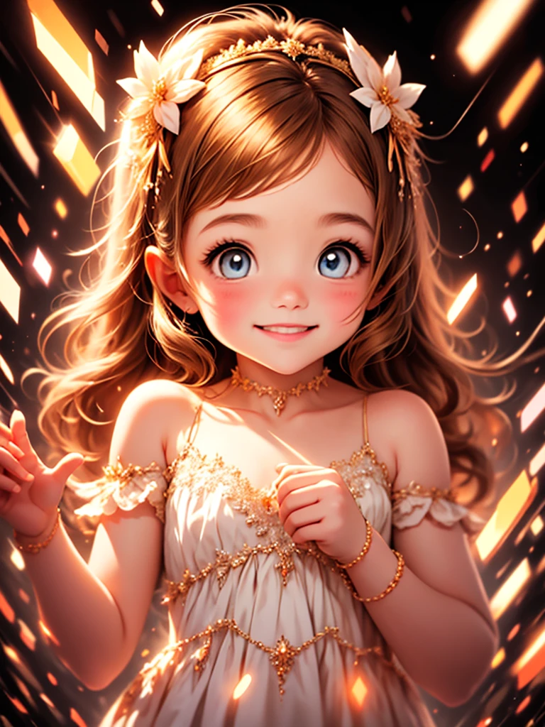 Loli  linda , Delicate Eyes, delicate smile, opalescent, Perolescente, Holographic,  darkness background