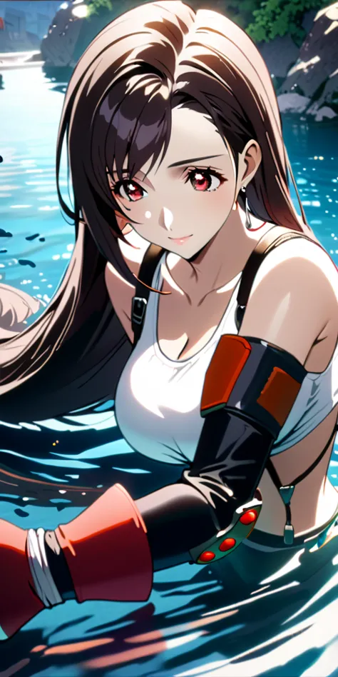 (((((tifa lockhart,final fantasy 7:1.5))))),((highest quality、masterpiece、anime style、best quality、high resolution、8k、detailed、u...