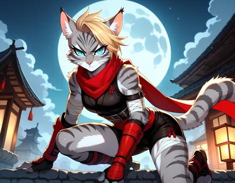 score_9,score_8_up,score_7_up, score_6_up, score_5_up, source_anime, kemono style, kat, female anthro furry feline, silver fur, ...