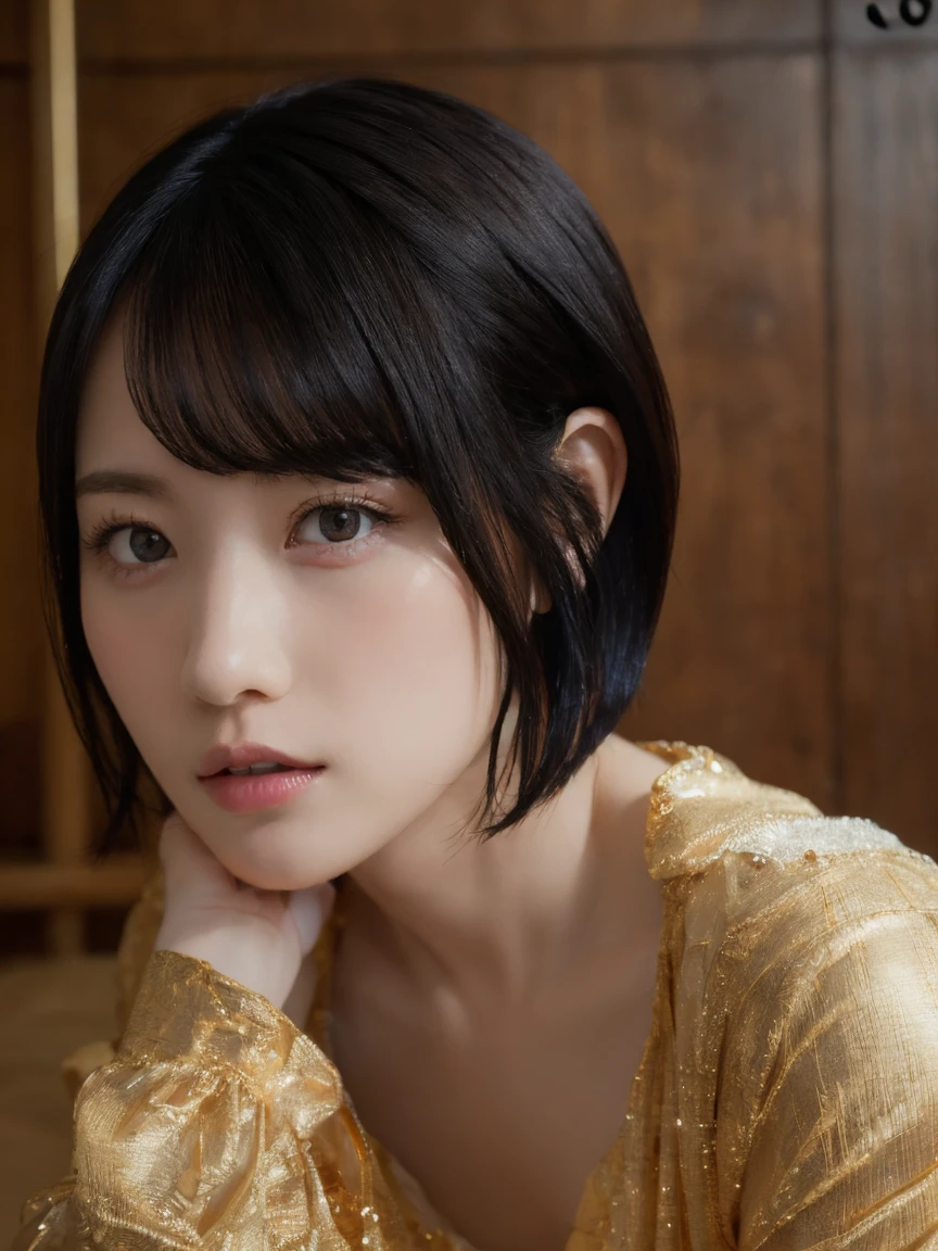 , long々and [Blue-black:.3] hair,View your audience, (masterpiece:1.3), (8k, Realistic, RAW Photos, Highest quality: 1.4), Japanese, (One Girl), Beautiful Face, (Realistic Face), (black hair, short hair:1.3), beautiful hairstyle, Realistic eyes, Beautiful attention to detail, (Realistic Skin), Beautiful Skin, charm, Ultra-high resolution, Ultra-realistic, Very detailed, Golden Ratio,