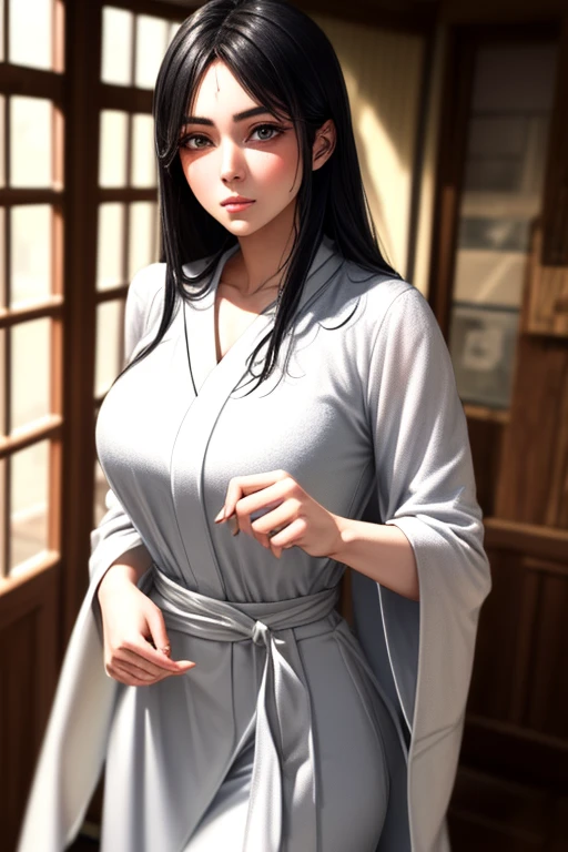 masterpiece, Highest quality,  Unreal Engine,  Super Resolution,  Very detailed, Complex, colorful, Clear images, Sharp focus, Digital Blending, 

Beautiful woman, Mountain village_Sadako, ((White robes)), Pale skin, Ghost, Black Hair, Perfect Eyes, Perfect Face, Ultra detailed hair, Ultra detailed face, Very detailed lips,Vivid expression, Healthy Body, Beautifully detailed sweat glands, Smooth skin texture, Carefully drawn,
(humidity:1.2), Beautiful Eyes, (Attractive face:1.2), (Beautiful Skin), (Big Breasts), Sticky with sweat, In a dynamic pose,

The world of rings, indoor, In the old house, 