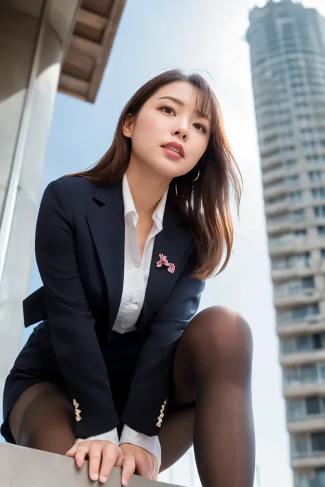 masterpiece, bokeh, (beautiful face), (detailed face), (perfect hands), (japanese idols:1.6), (business suit:1.3), (ultra-realis...