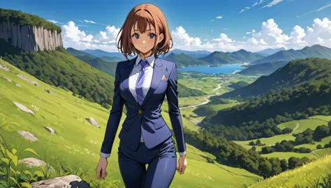 ultra detaild, definition of 8k, beautiful  face, 1 girl, ochako uraraka , your hero costume, groin marked by the suit, body ski...