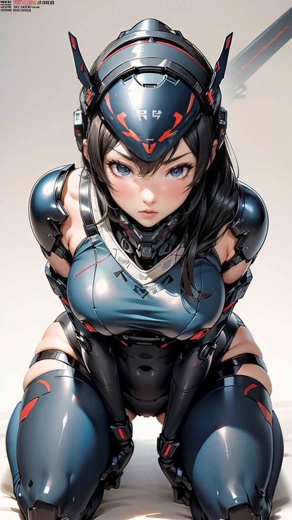 (masutepiece,Extremely detailed, Heavy mechs, hard surface),(Concept art:1.1),(gundam style:0.8), A woman wearing samurai cyber armor holds a sword,(tactical helmet),(blue body:1.1),(sensually),(long legged:1.1),(A detailed eye:1.3),(A detailed face:1.3),(Detailed weapons:1.3),(Detailed body:1.3),(full bodyesbian:1.5),(Background is flame),lifelike