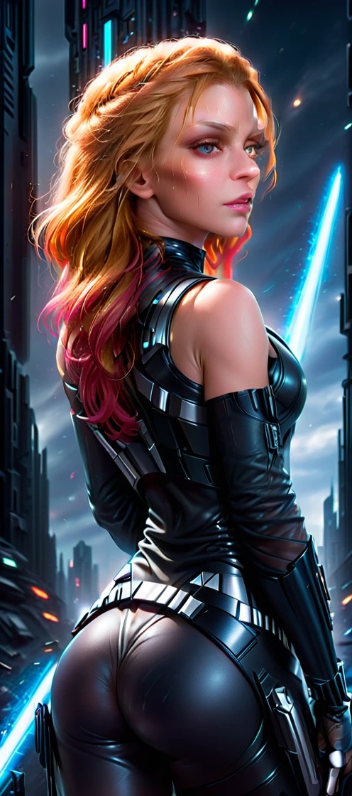 Techwear fashion breathtaking, natural light, dynamic angle, (anti-aliasing:1.2), elegant, soft scattered light, dramatic scene light saber . Futuristic, cyberpunk, urban, (tactical:1.23), sleek, dark, highly detailed digital painting, artstation, concept art, smooth, sharp focus, illustration, art by artgerm and greg rutkowski and alphonse mucha
