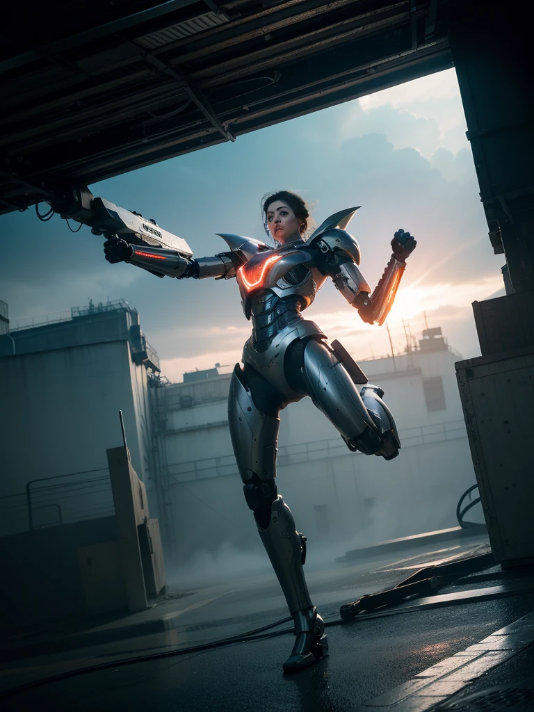 1girl, cyborg wing, armor skirt, jumping out of tower, highly detailed, intricate details, hyper detailed, 8k, photorealistic, cinematic lighting, dramatic lighting, volumetric lighting, vibrant colors, epic scene, dynamic pose, action scene, science fiction, mecha, futuristic, mechanical, industrial
