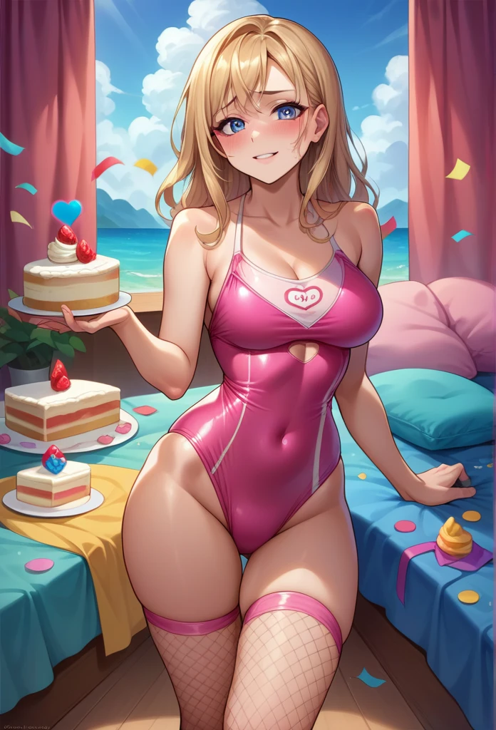 (2 girls 12 years old), body , body pequeño, Alone, ridiculously small swimsuit, blush intricate swimsuit, full-face rubor, ashamed, posing like a model, nice beach in the backgroundA,confident mommydom wearing a big bulbous puffy diaper, heart emojis, bedroom, fishnet stockings, pretty eyes, seductive, flirty, colorful, puffy dress,  room, diapers, confetti, cake,Black Silk,swimsuit,Big 