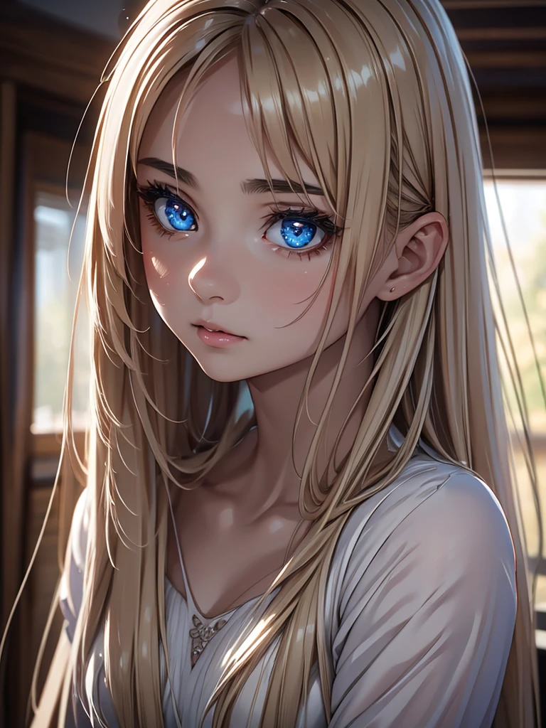 a girl praying, beautiful detailed eyes, beautiful detailed lips, extremely detailed face, long eyelashes, beautiful long hair, angelic, serene expression, praying pose, nude, glowing aura, dramatic cinematic lighting, warm glowing colors, ethereal, heavenly, divine, (best quality,4k,8k,highres,masterpiece:1.2),ultra-detailed,(realistic,photorealistic,photo-realistic:1.37)