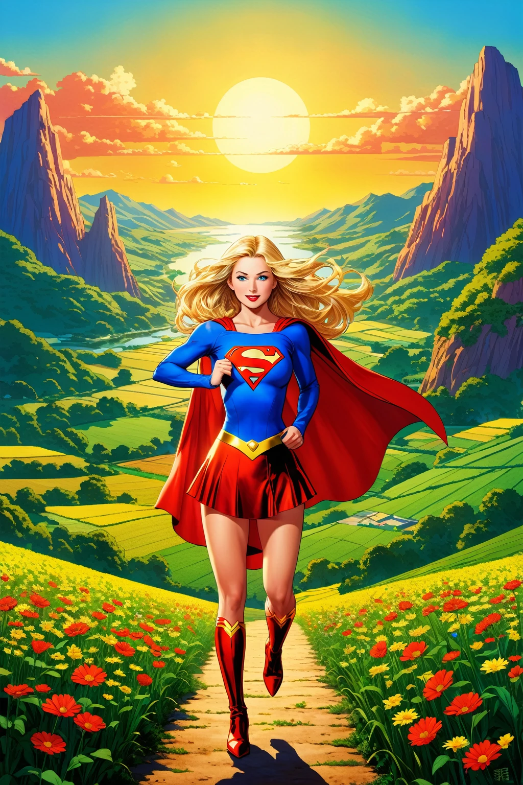 Landscape with Supergirl、