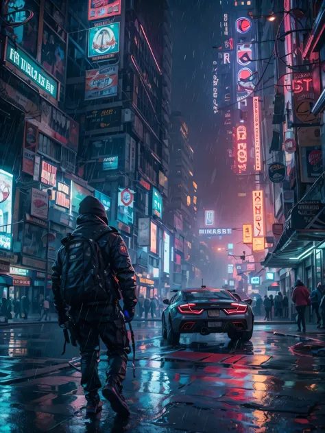 (((masterpiece))),high resolution,realistic details,sharp focus, hyper-realistic landscape photo of a dystopian new york city se...