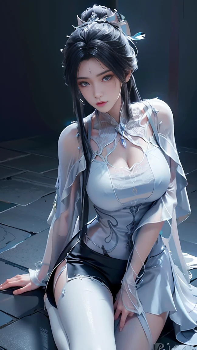 a white hair、Close-up of miss wearing white mask, Beautiful character painting, guweiz, Gurwitz-style artwork, White-haired god, author：Yang Jie, Epic and beautiful character art, Stunning character art, author：Fan Qi, by Wuzhun Shifan, pixiv Art Street Guviz, Single ponytail, insult, High Ponytail, Tall and big, Long legs, (sleeveless lace shirt), (shorts), (Striped )), ((Striped )), Walk, elegant, dignified, miss, Beautiful curves, sweet smile, Strong sense of detail and layering, Rich and colorful color, Has a unique texture, rich and colorful, color, vivid, Design Art, 16K, Super detailed, {{illustration}}, {Extremely refined}, {Exquisite surface treatment}, Super detailed, Delicate and shining eyes, {{Light}}, Ultimate light effect, Model: realism, CFG size: 12, Laura: Bright texture (1.35), high quality, masterpiece, Exquisite facial features, Delicate hair depiction, Detailed depiction of the eyes, masterpiece, best quality, Light line tracing, Extremely detailed CG unified 8k wallpaper, masterpiece, best quality, (1 girl), Perfect Miss Body, (((Skinny white T-shirt))), beautiful eyes, (Delicate face), short black hair, Tie your hair up, Light blue hairpin, Black silk frame glasses, in class, (White skin), (Optimal Lighting), (Super intricate details), 4k unity, (Super detailed CG), Showing off her white legs, , Hot Pants, shorts,Sexy Long Legs, Thin waist, Sweat runs down my waist, Showing belly, Extremely detailed depiction, Pink Hair, Asymmetrical bangs, Transparent clothes, Hands on thighs, Move your eyes away, 8k resolution, Raise an eyebrow, shiny hair, Flower head, Wristbands, bandage，Leather sexy pose, simple grey background, Climbing towards the viewer, Kitten pose, On all fours,