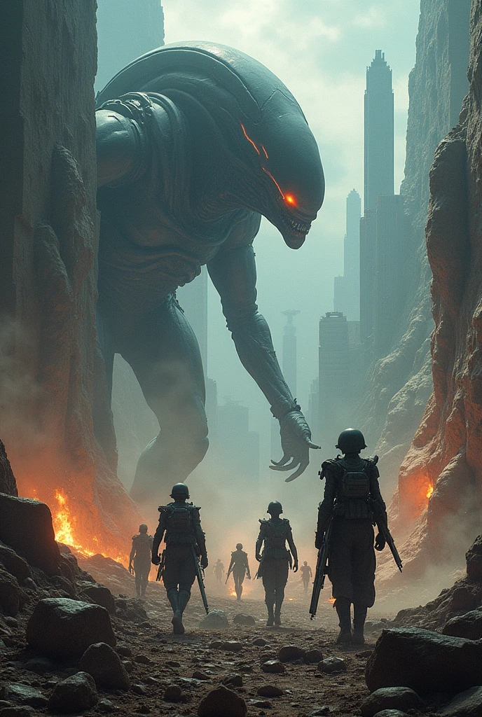 The war of humanity and alien SeaArt AI