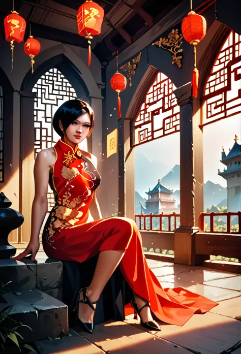 score_9, score_8_up, score_7_up,score_6_up,high resolution,adw,1girl,solo,source_anime,full body,in a castle,chinese clothes,hig...