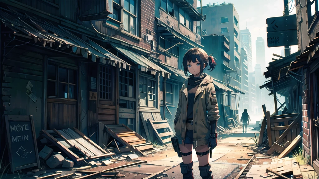 (masterpiece),  One girl,  Post-apocalyptic