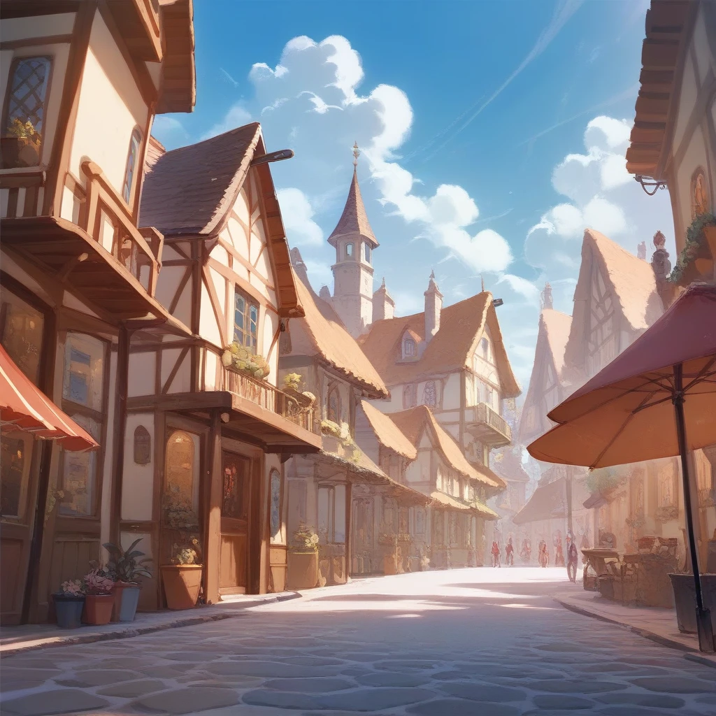 ((background only)), France town, detailed background