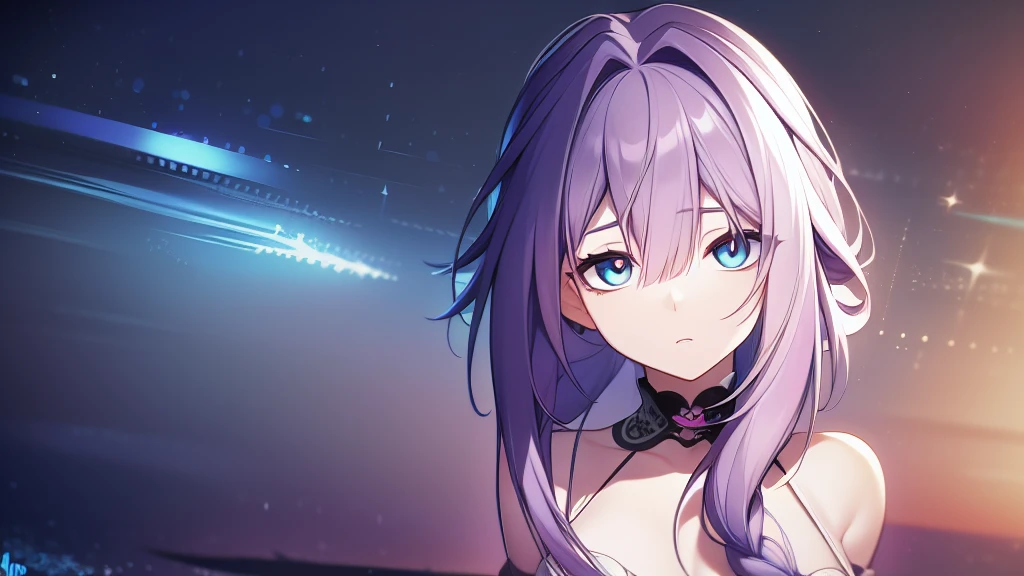 SatousAunt, light purple hair, long hair, single braid, pink dress, black hole, visual novel cg style, BREAK looking at viewer, BREAK (masterpiece:1.2), best quality, high resolution, unity' 8k wallpaper, (illustration:0.8), (beautiful detailed eyes:1.6), extremely detailed face, perfect lighting, extremely detailed CG, (perfect hands, perfect anatomy)