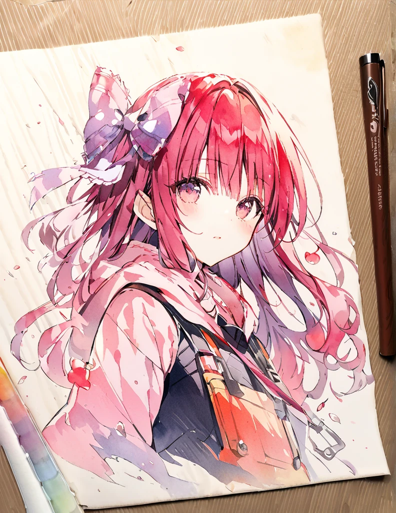 Official art using hand-drawn watercolor sketch technique