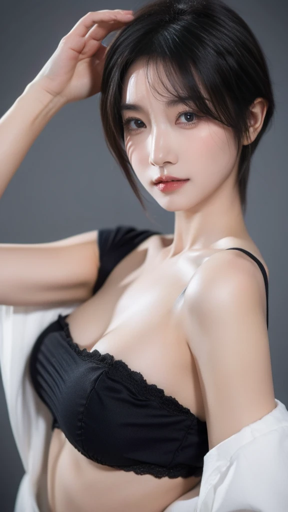 (random dynamic poses:1.2),highly detailed skin,(Thin type:1.8),(big breasts:1.5), (best image quality, (8k), Super realistic,high quality, High resolution, high quality texture, high detail, beautiful Detailed, Highly detailed CG,realistic facial expression, masterpiece)