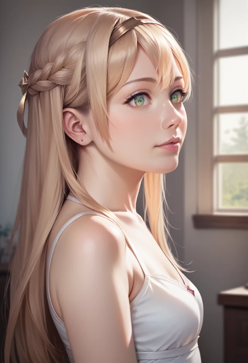 (((best quality,highres,masterpiece,illustration,beautiful detailed face,photo realistic,realistic,small eyes)))(cute:1.1)(flat chest:0.5)(breasts:0.2)[[klaudiaryza1base]](from side:1.1)