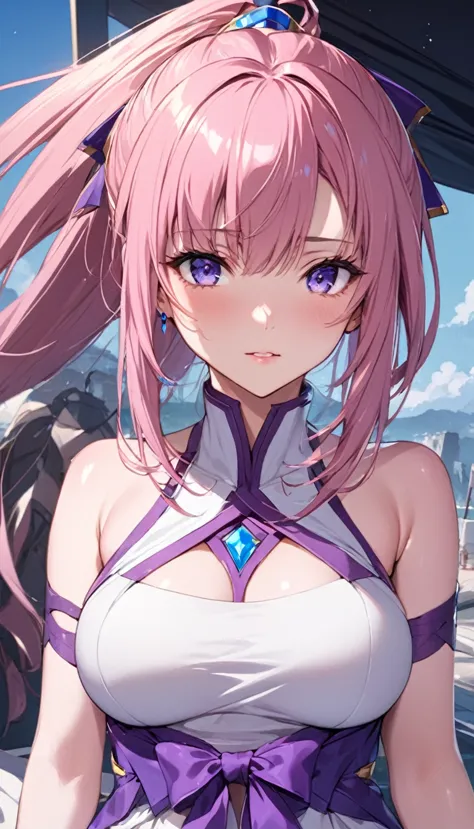 ((highest quality)), ((masterpiece)), (detailed), （perfect face）、that woman is lacus clyne, i&#39;m just an ordinary chinese wom...