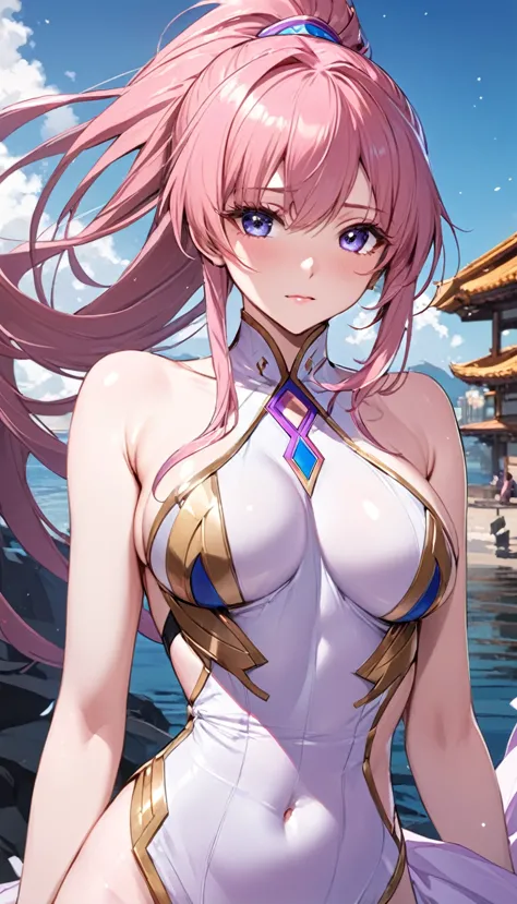 ((highest quality)), ((masterpiece)), (detailed), （perfect face）、that woman is lacus clyne, i&#39;m just an ordinary chinese wom...