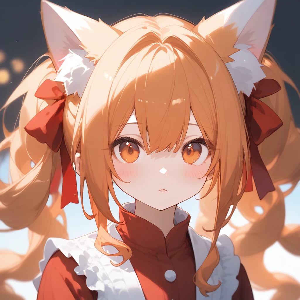 score_9, score_8_superior, One person, Animal ears, alone, (((Dashiki:1.7))),Twin tails, Animal earsの毛, View your viewers, Outdoor, superiorper body, Fox Ears, Orange Hair, Blurred background, Blurred, Lips parted, blush, Orange eyes,, Depth of written boundary, Fox Girl, clavicle, Day, red shirt, Frills、superior気している、Shy face、superior目遣い