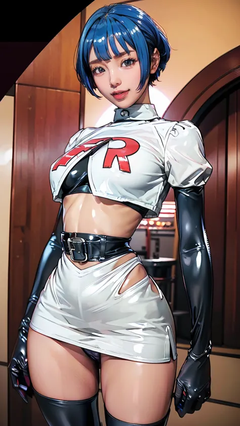 (masterpiece, highest quality, in 8k, very detailed, high resolution, realistic:1.2), (accurate team rocket uniforms drawn in la...